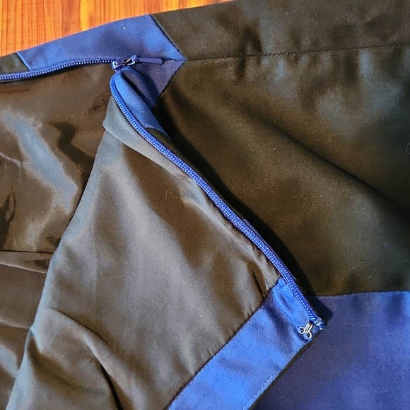 Express Design Studio black and royal blue pencil skirt size 4 - Picture 7 of 8